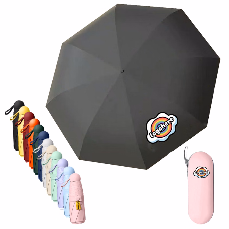 MOQ 30 Portable Pocket Umbrella Wind Resistant