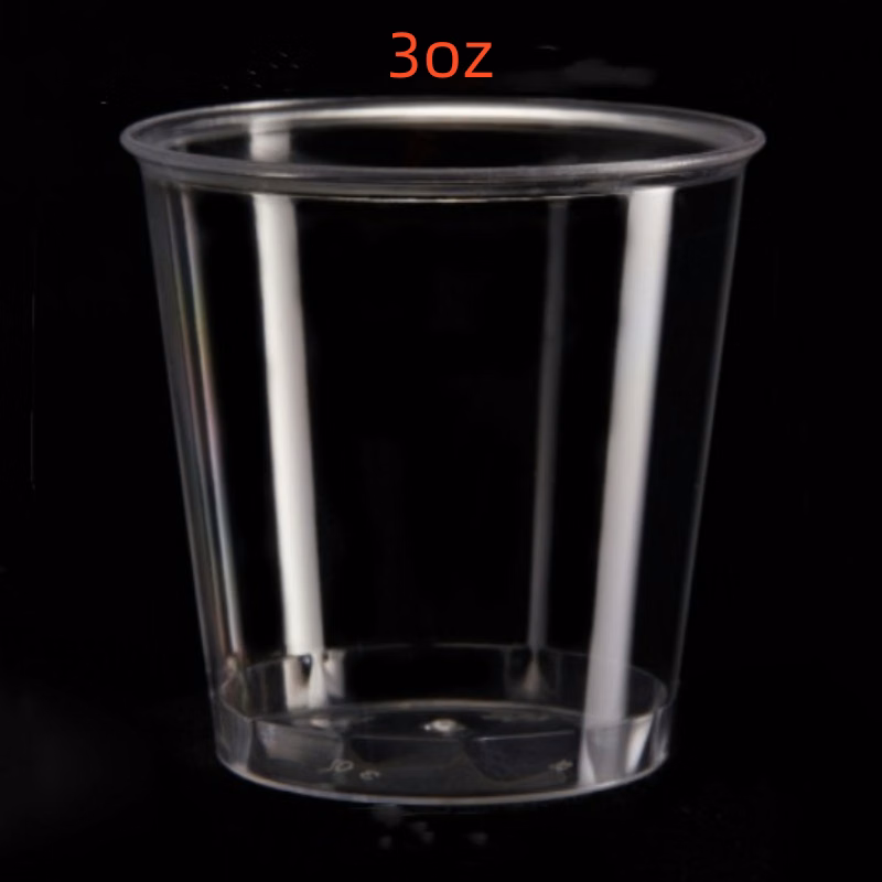 3oz Clear Mini Plastic Shot Glasses