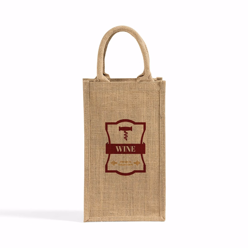 8'' Jute Wine Bag