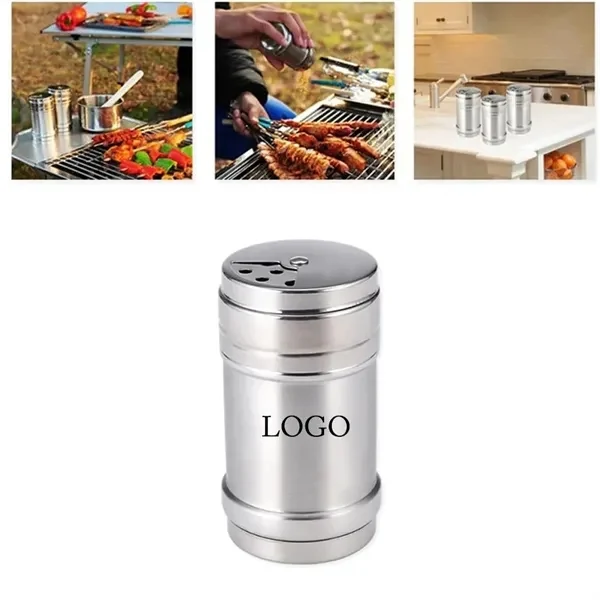 Custom Stainless Steel Pepper Shaker with Adjustable Flow — Barware & Tabletop Promo 1