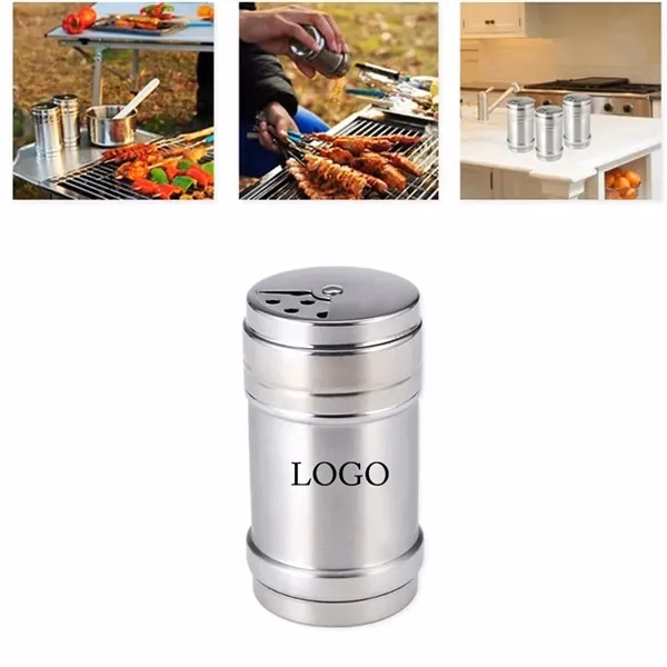 Custom Stainless Steel Pepper Shaker with Adjustable Flow — Barware & Tabletop Promo