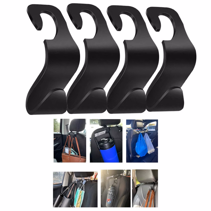 4 Pcs Car Seat Headrest Hook