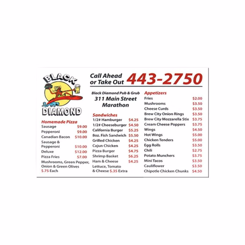 Custom Schedule Magnet -20mil