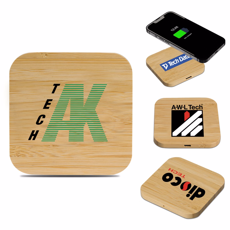 Oregon Bamboo Wireless Charger - 15W