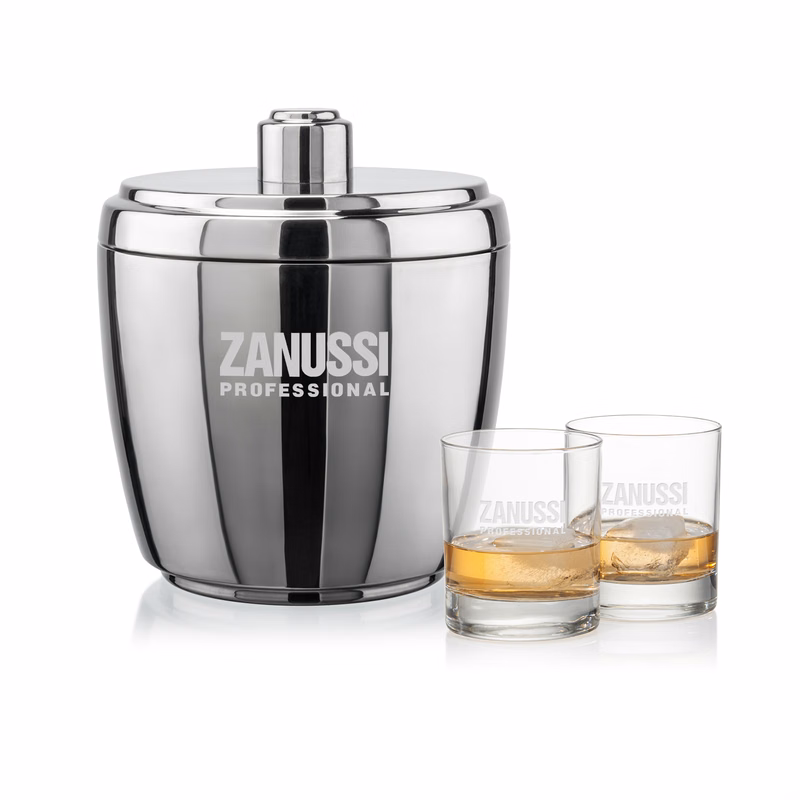 Pescara Ice Bucket & Chelsea On-the-Rocks Set