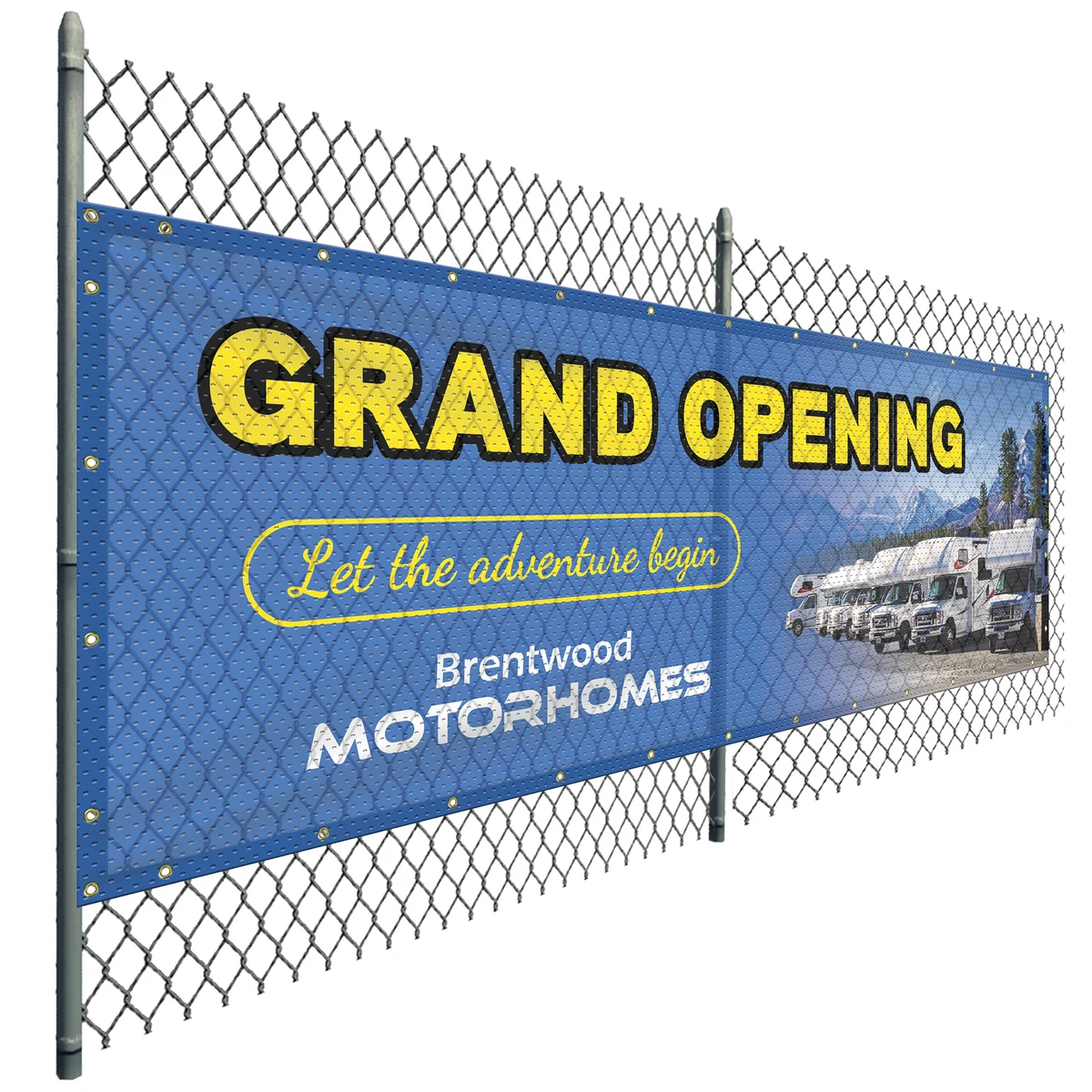 4' x 12' Polyester Mesh Banner 1