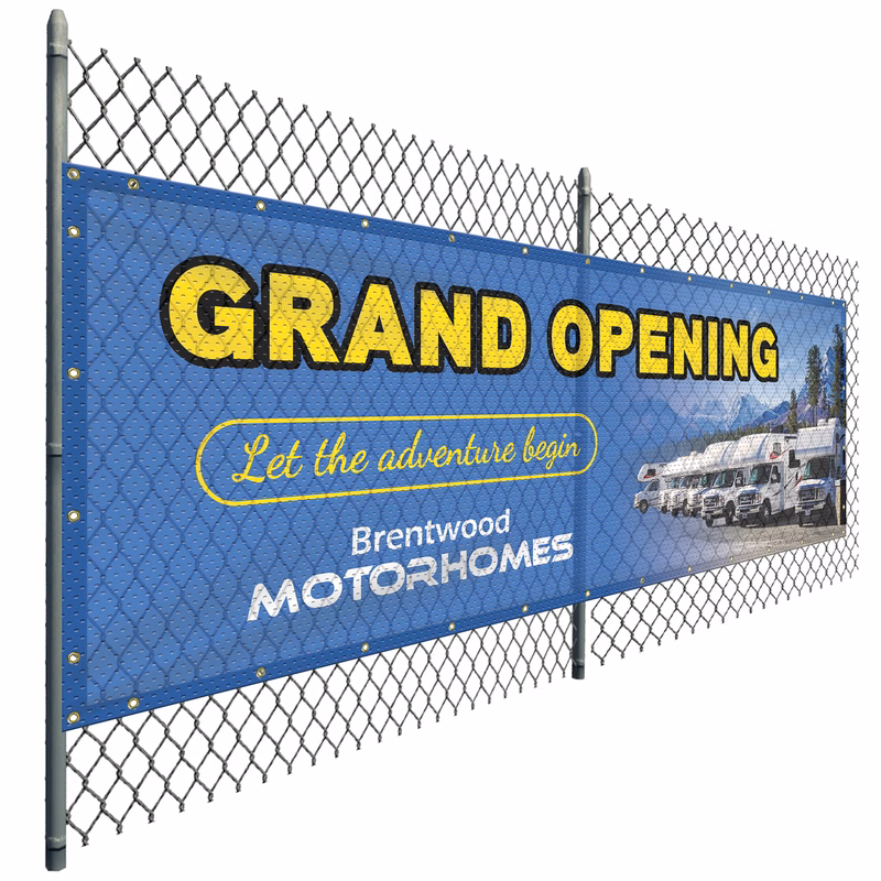 4' x 12' Polyester Mesh Banner