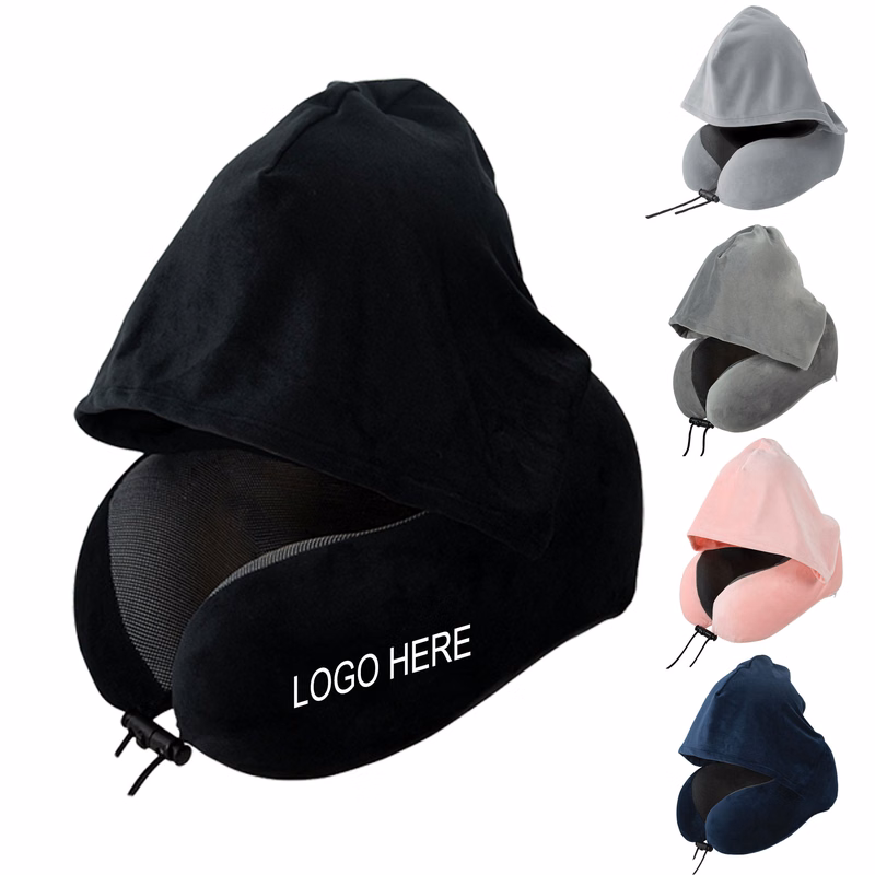 Memory Foam Hooded Neck Pillow For Travel