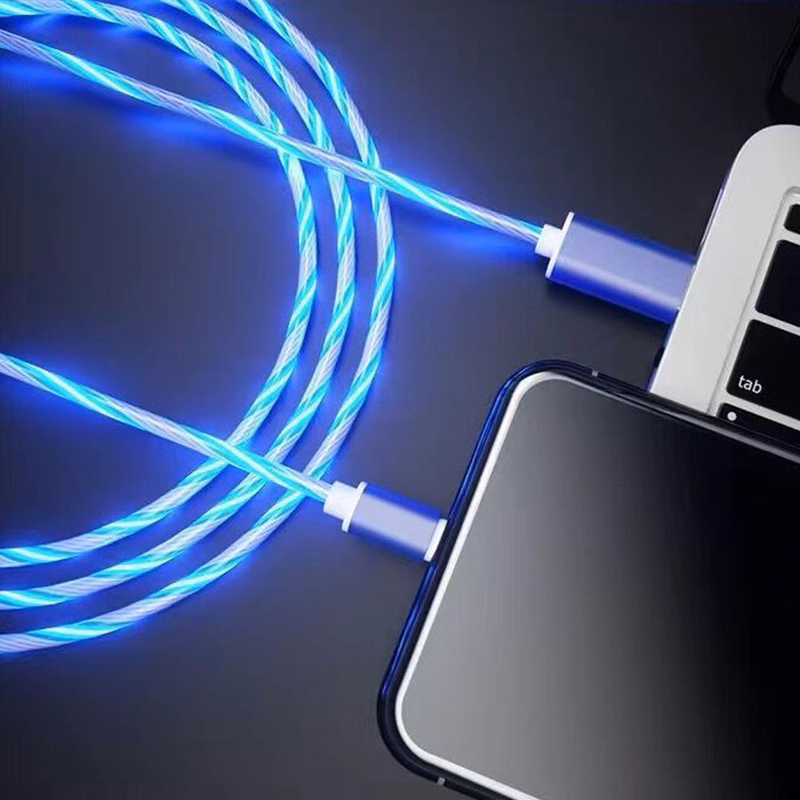 3-in-1 LED Glow Charging Cable with Magical Light Flow