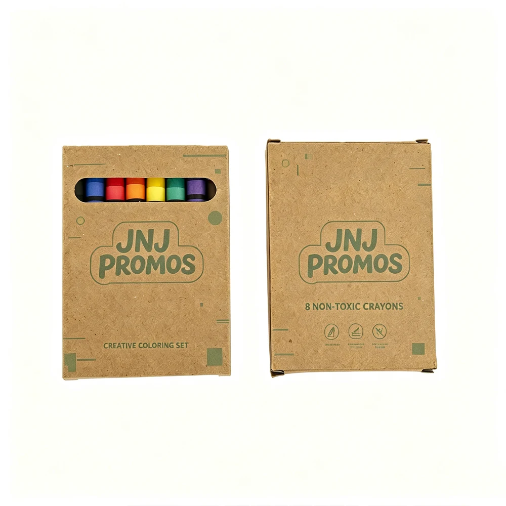 8 Count Paraffin Wax Crayons Set 1