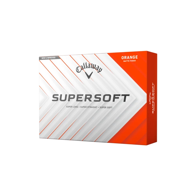 Callaway Supersoft Matte Golf Balls - Orange 1