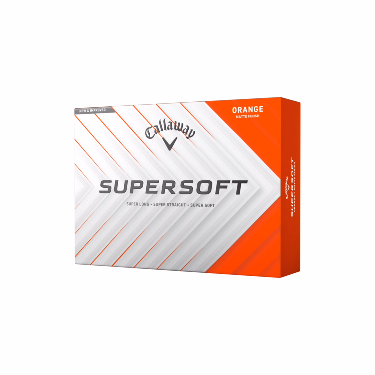 Callaway Supersoft Matte Golf Balls - Orange