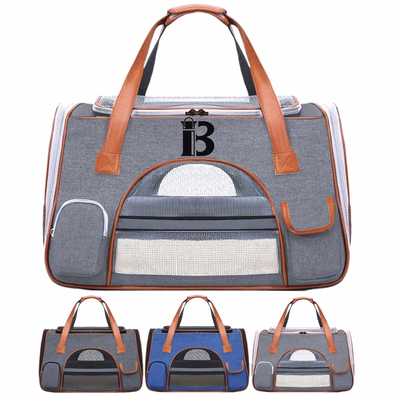 Large Capacity Foldable Oxford Pet Carrier Bag