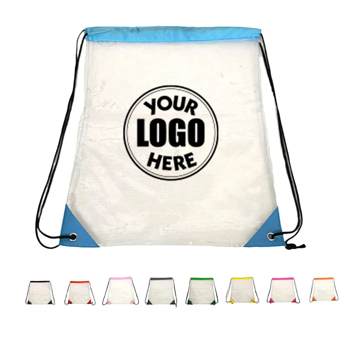 Transparent Drawstring Backpack 1
