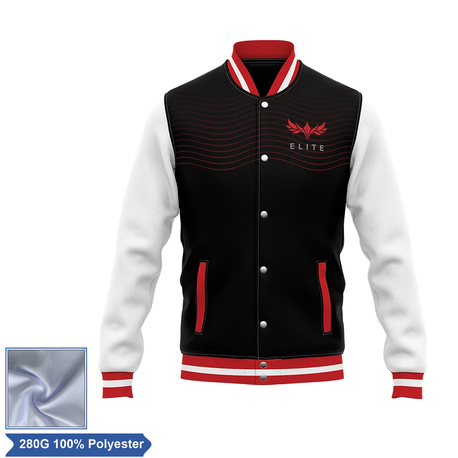 Unisex Sublimation Double Layer Varsity Jacket 1