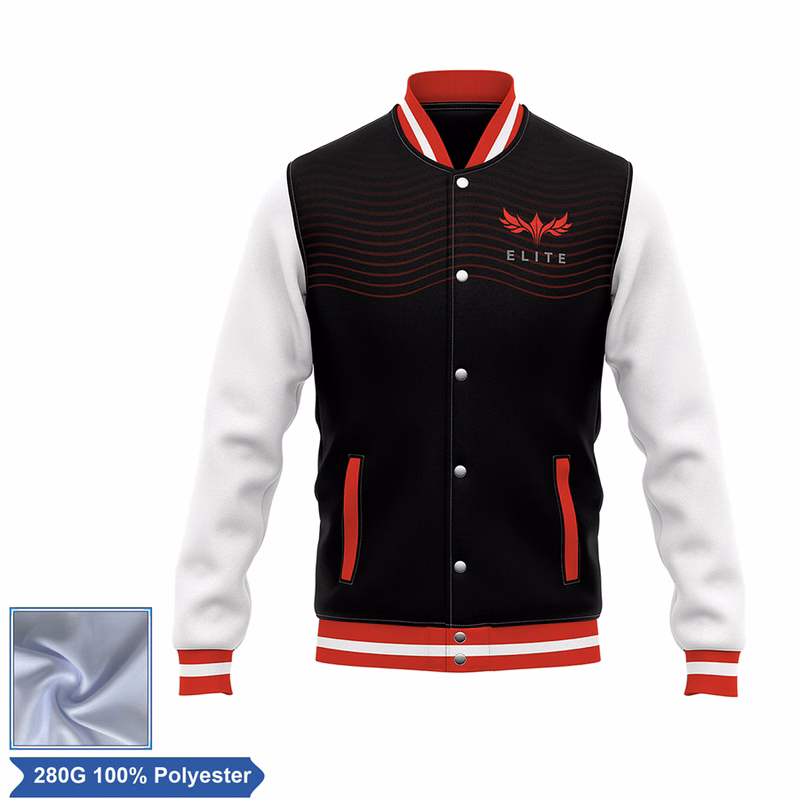 Unisex Sublimation Double Layer Varsity Jacket