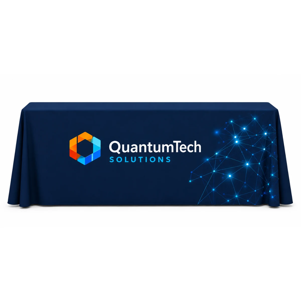 8' Table Throw, 42"H, Full Color Front Panel 1
