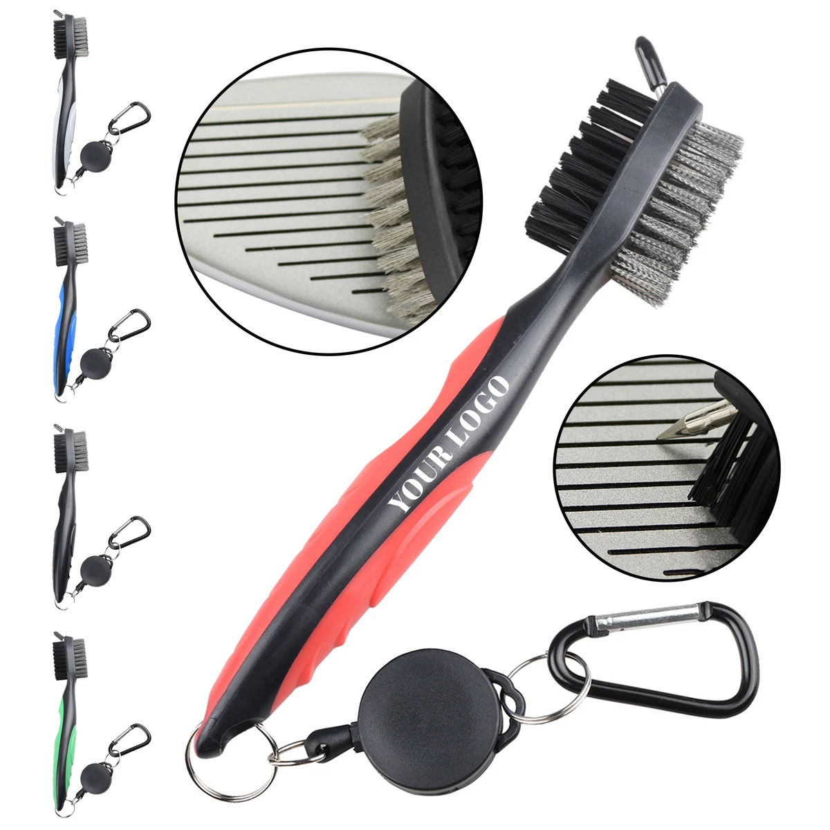Portable Golf Brush with Comfortable Grip 1