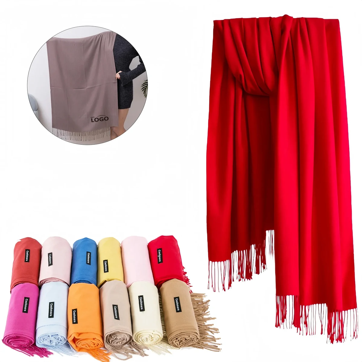 Winter Scarf, Soft Lightweight Warm Fashion Accessory 1
