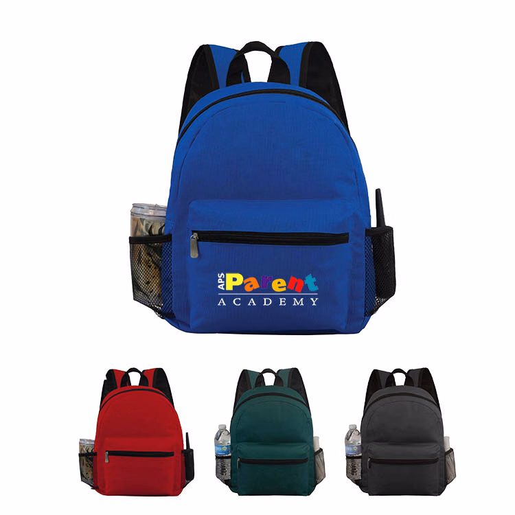 600D Polyester Backpack w/Two Sided Mesh Pocket(Bag, Backpack)