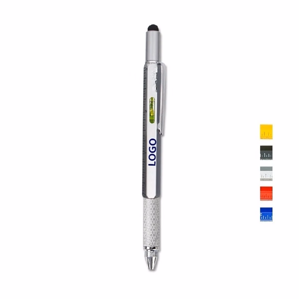 Custom 6 in 1 Multitool Pen Stylus Capacitive Head — Corporate Tech Giveaway