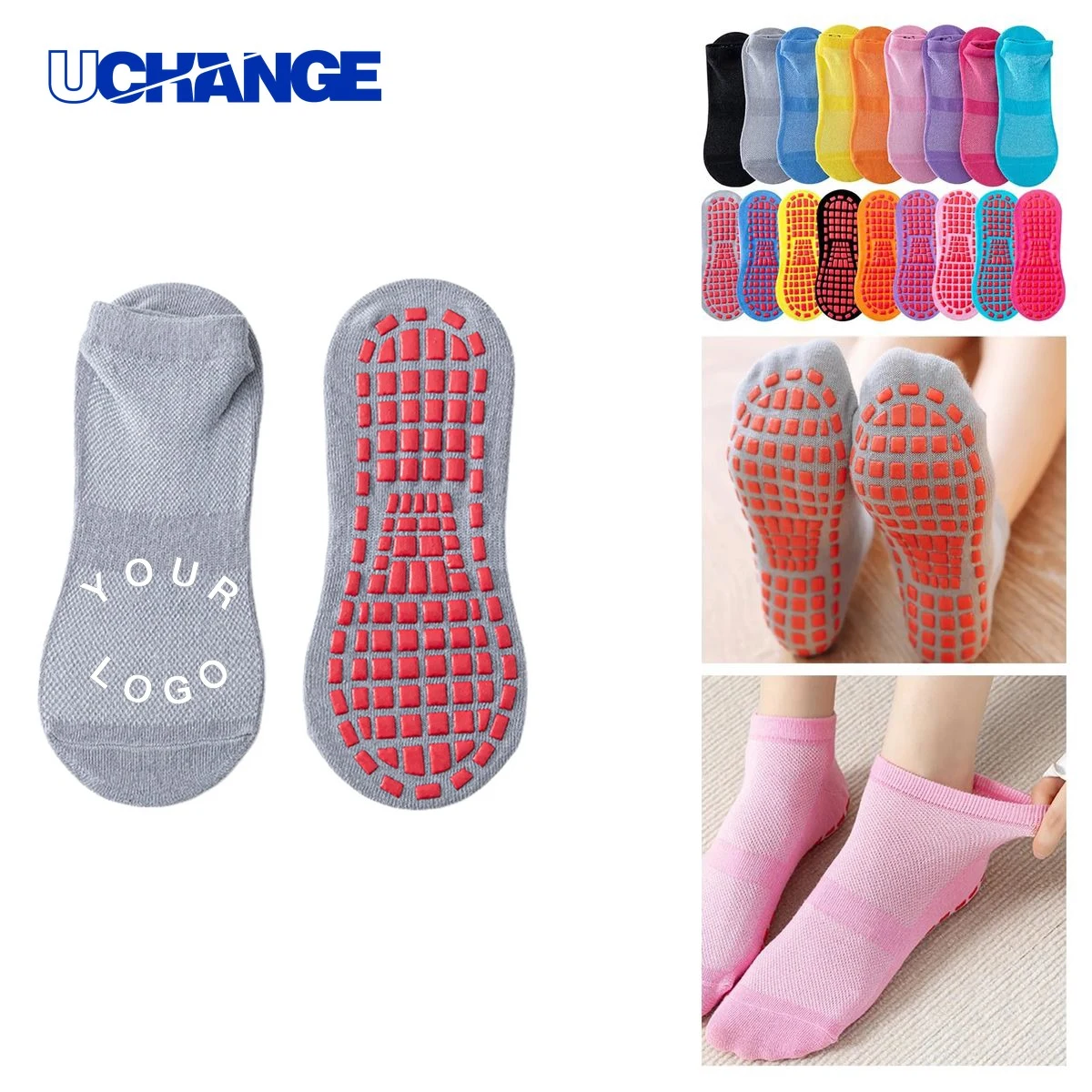 Cotton Non Slip Training Grip Socks Socks for Workouts 1