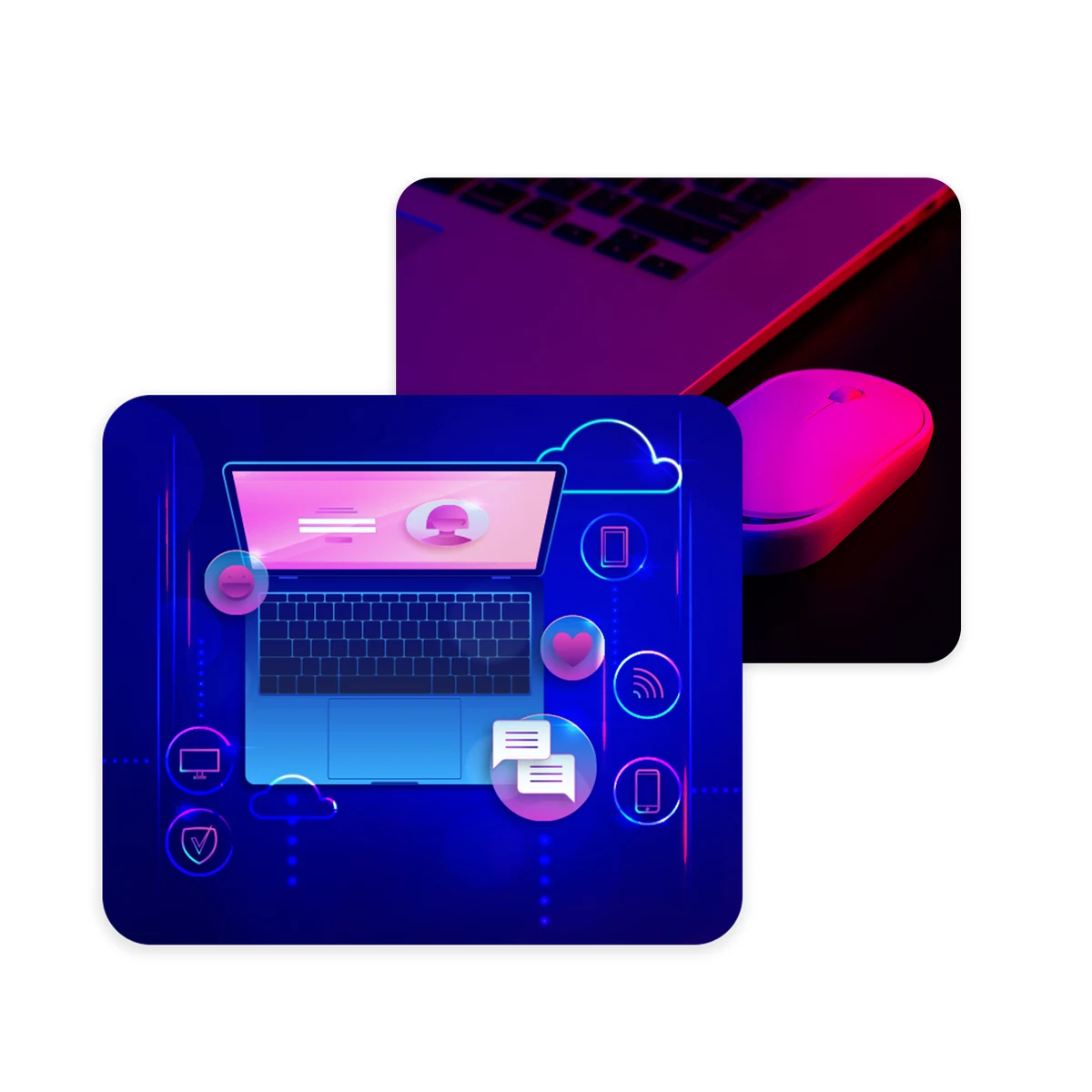 1/8 Large Rectangular Full Color Sublimation, Mouse Pad 1