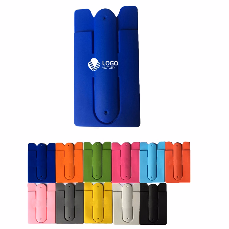 Silicone Phone Wallet w/Stand