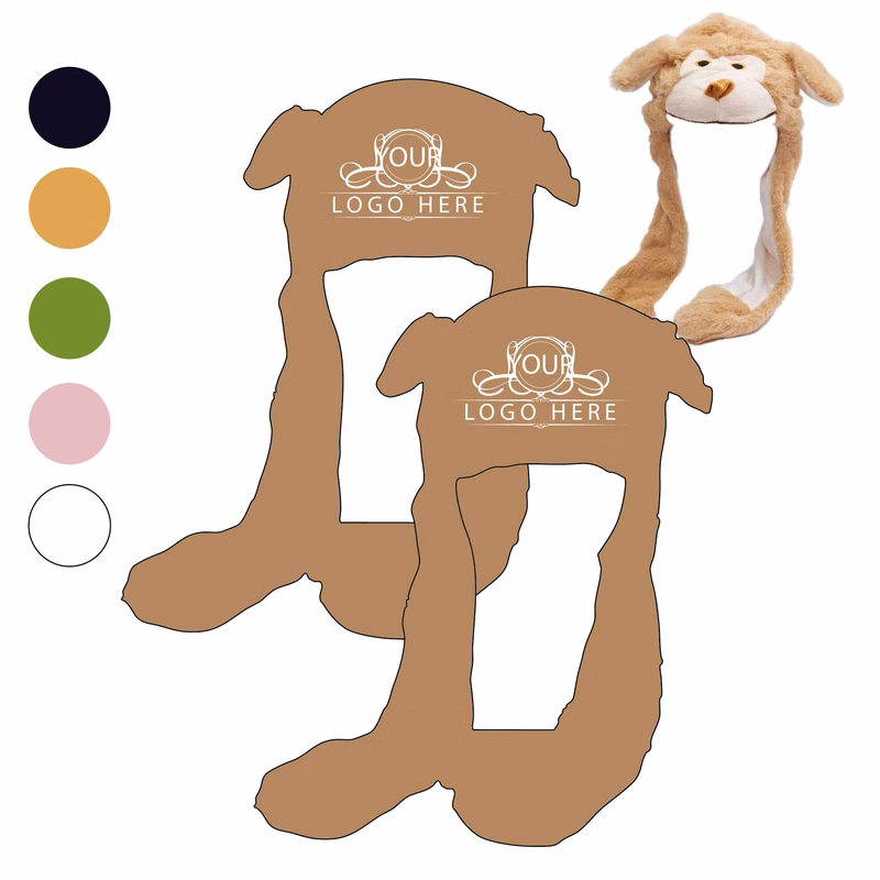 Plush Hat with Flexible Moving Ears