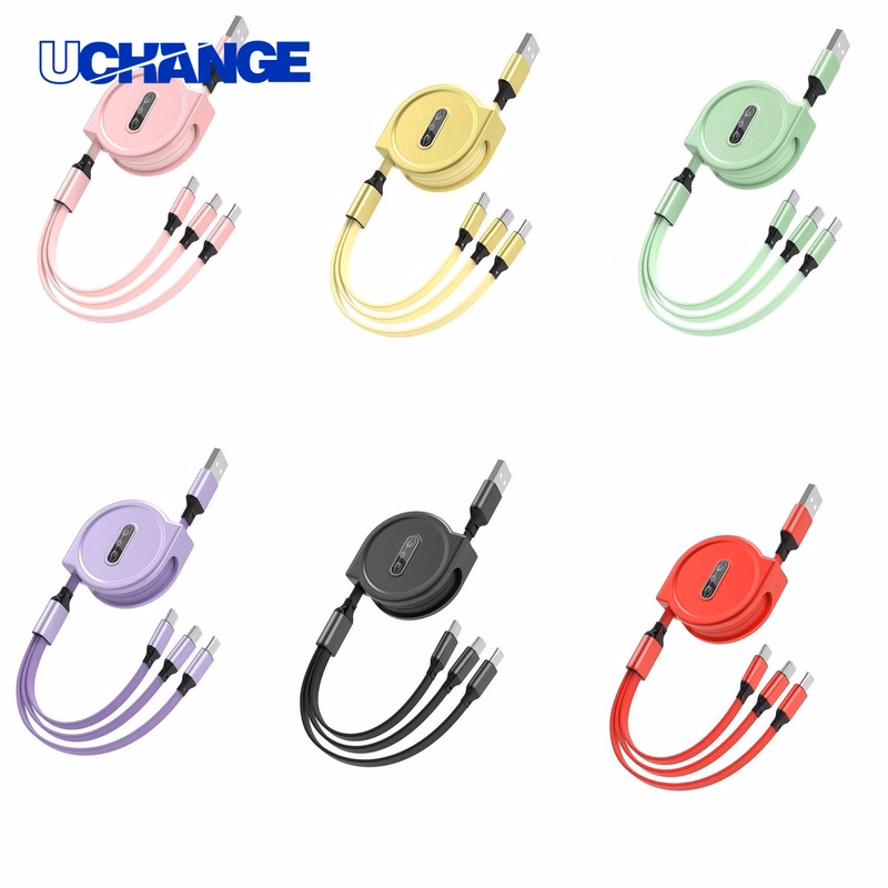 Retractable USB Charging Cable Set