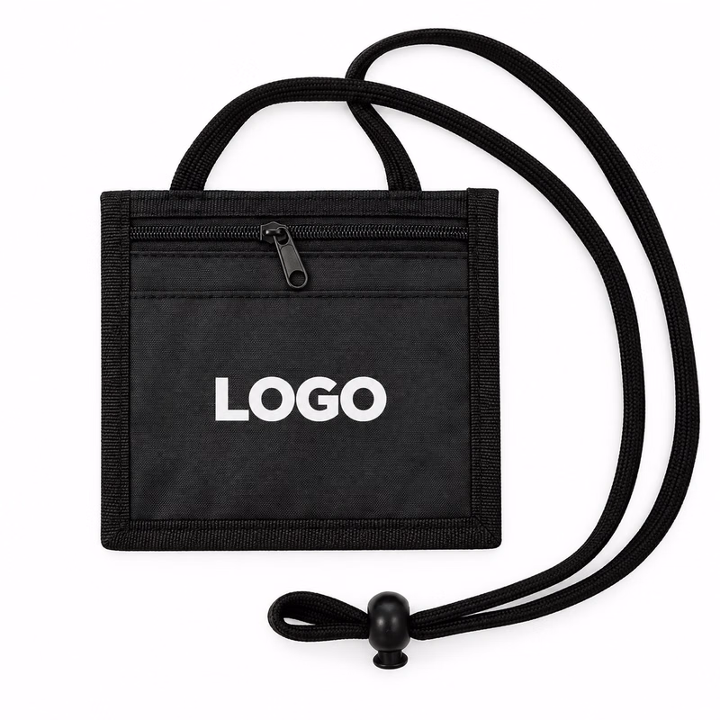 Zippered Wallet with Lanyard