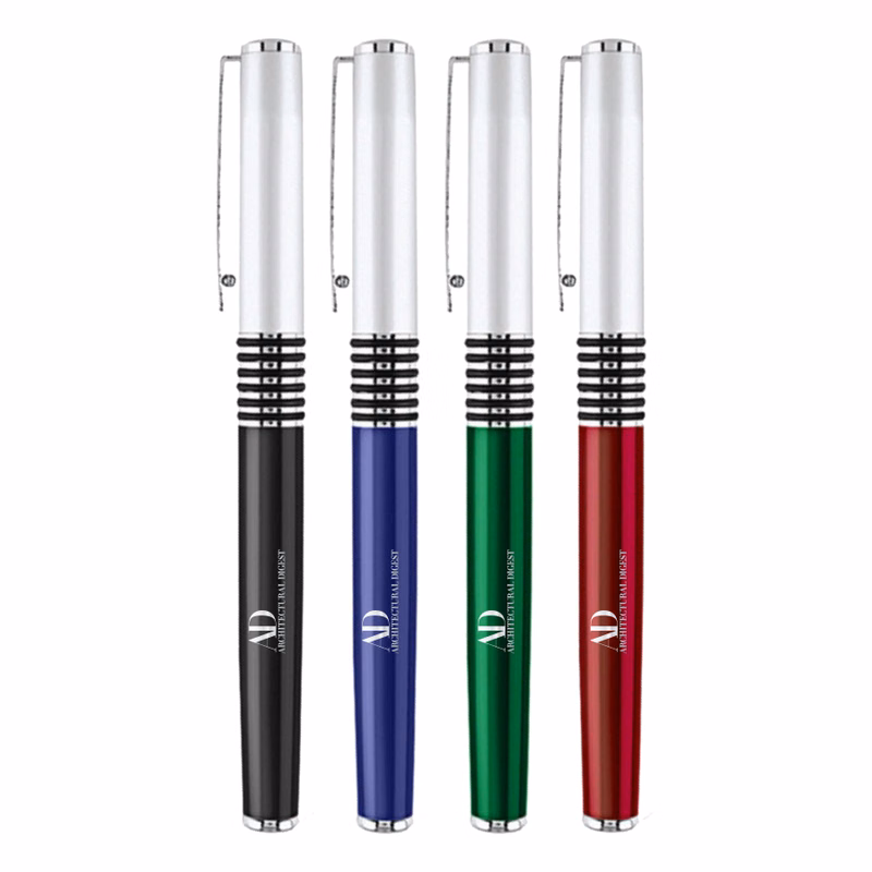 Union Printed - Jenna Satin Chrome Metal Pen