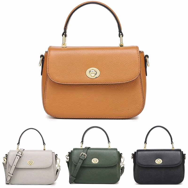 Women's Leather Top Handle Crossbody Purse