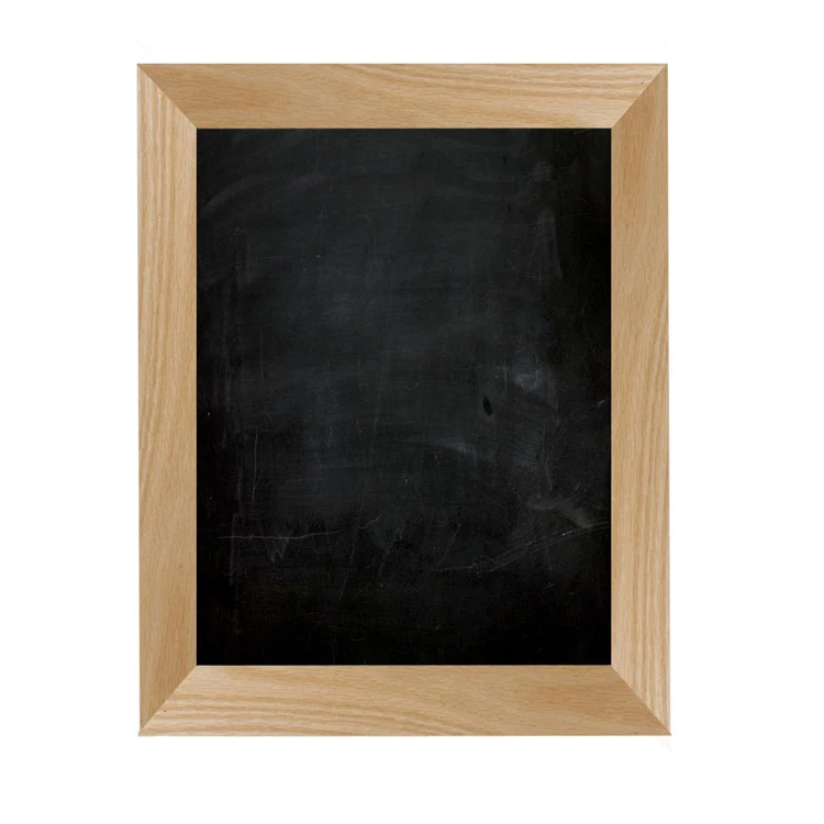 Oak Frame Wall Chalkboard - 8.5"w x 11"h 1