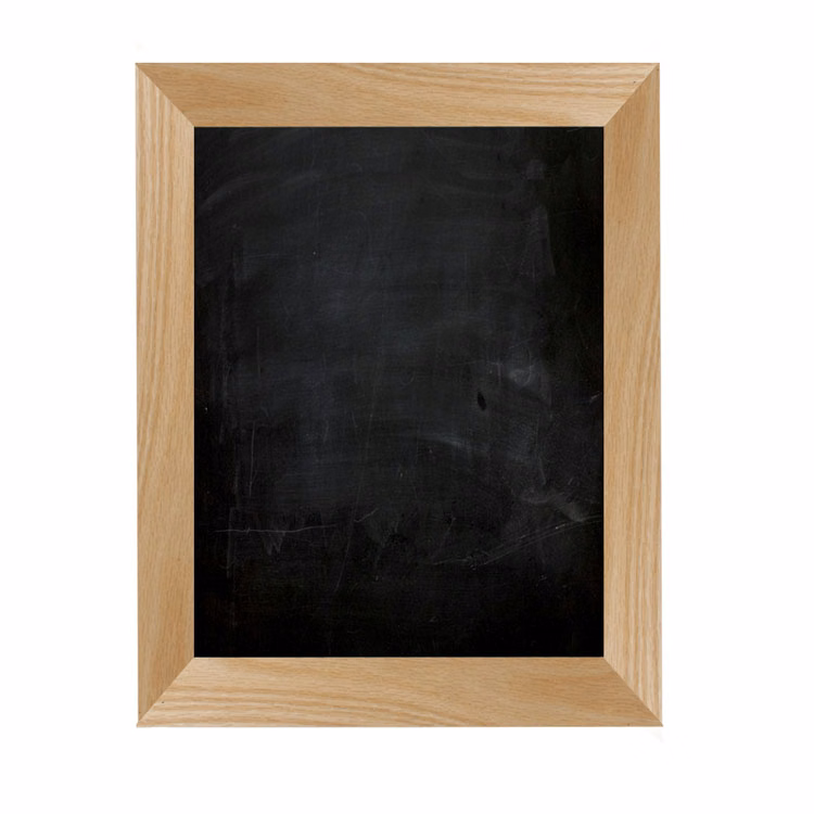 Oak Frame Wall Chalkboard - 8.5"w x 11"h