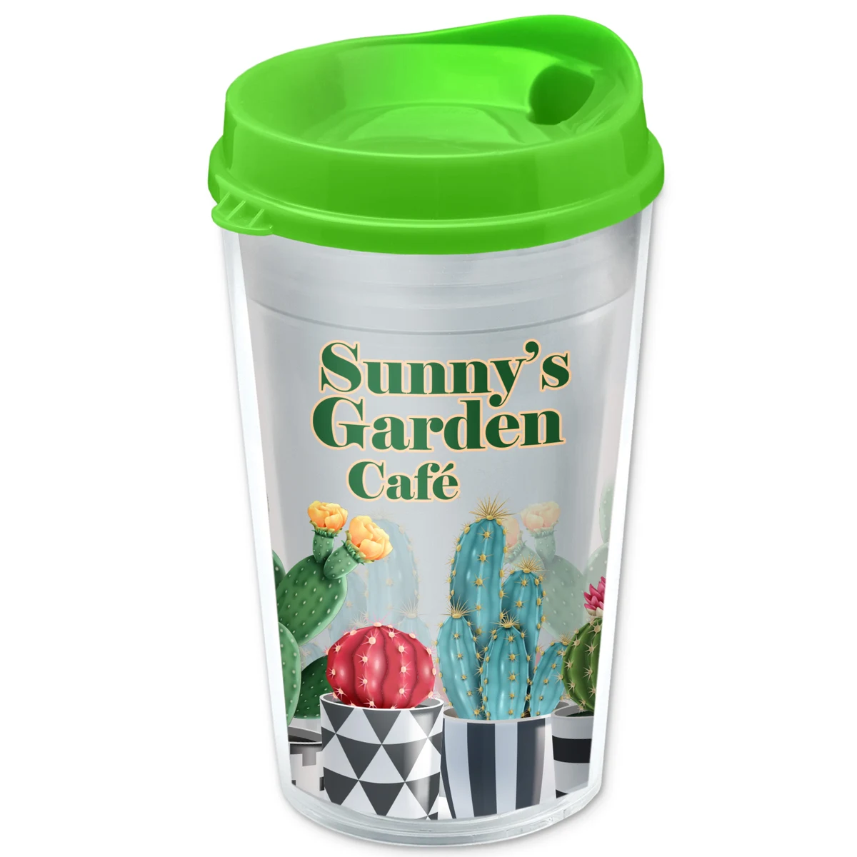 16 oz. Transparent Sentinel Tumbler with Auto Sip and Clear insert 1