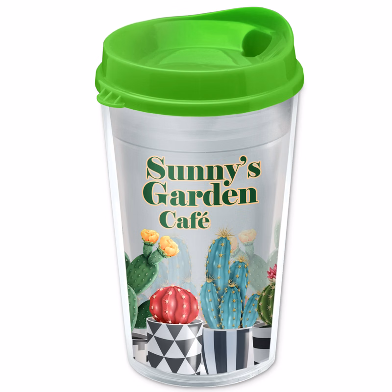 16 oz. Transparent Sentinel Tumbler with Auto Sip and Clear insert