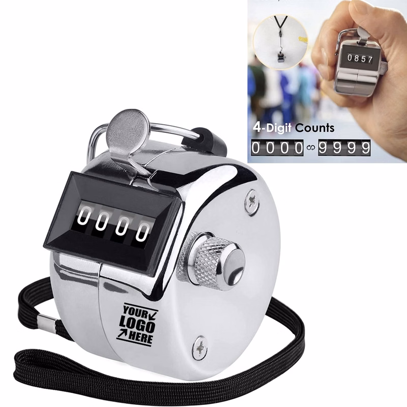 Metal Mechanical 4-Digit Number Count Clicker Counter