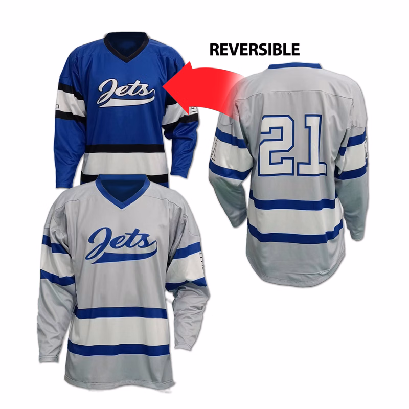 Men's Hockey Reverisble V-Neck Pinhole Polyester Jersey
