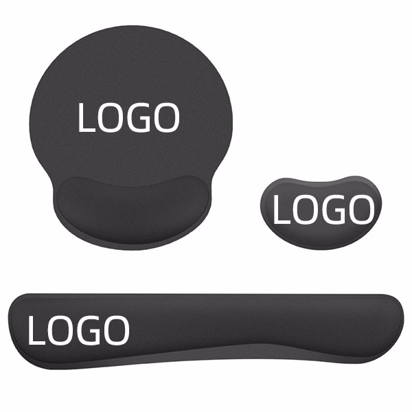 Memory Foam Keyboard Wrist Rest Pad Set