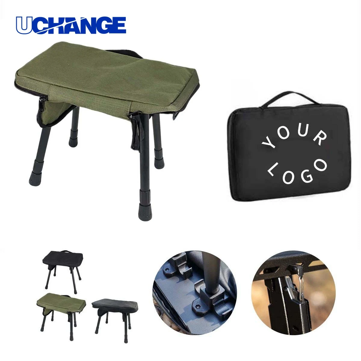 Compact Steel Folding Stool for Outdoor Use 1