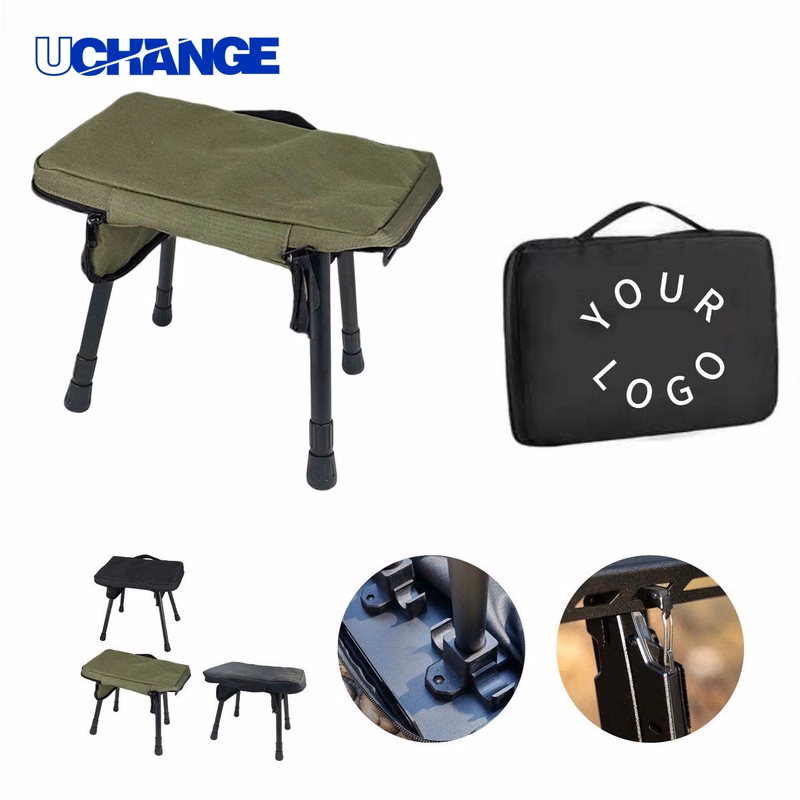 Compact Steel Folding Stool for Outdoor Use