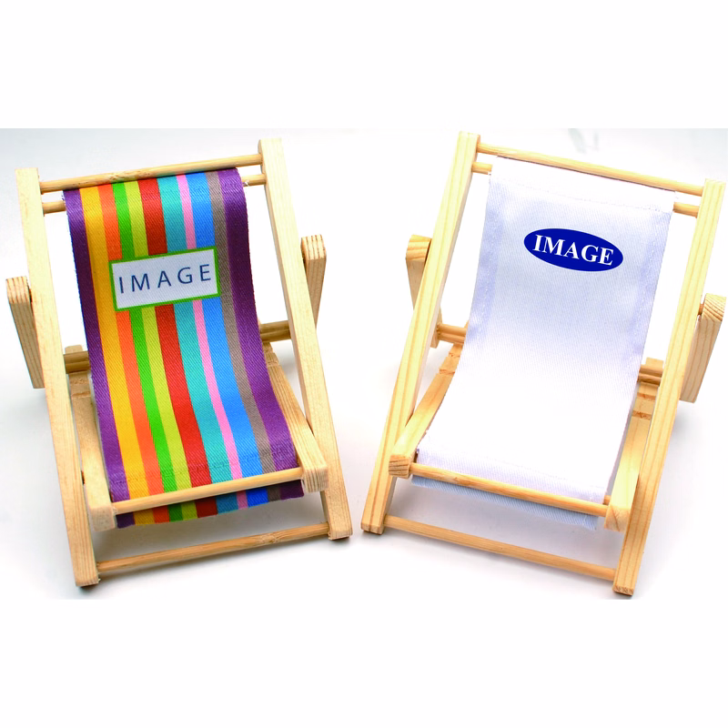 Wood Beach Chair Cell Phone Holder/Business Card Holder.