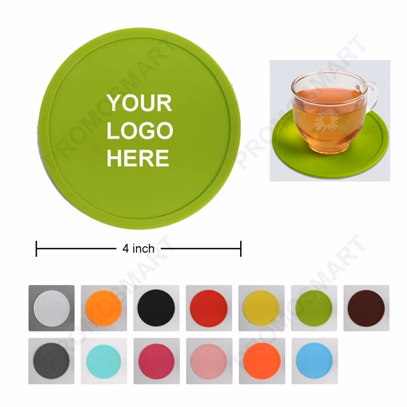 Round Double Layers Leather Cup Coaster