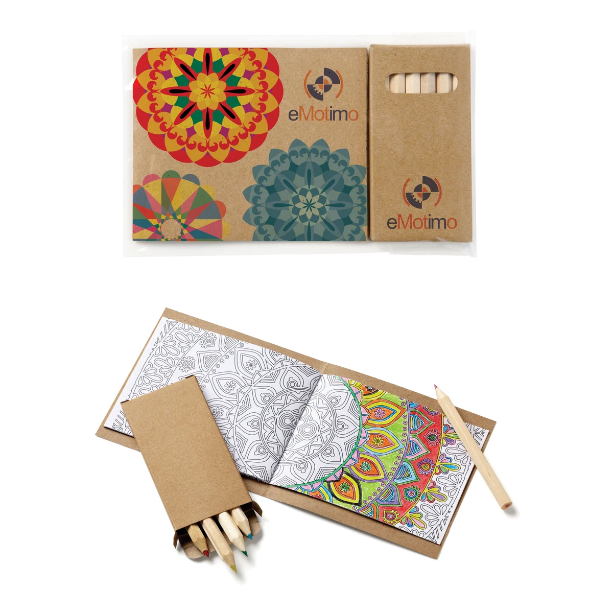 Custom Cover Adult Coloring Book & 6-Color Pencil Set To-Go 1