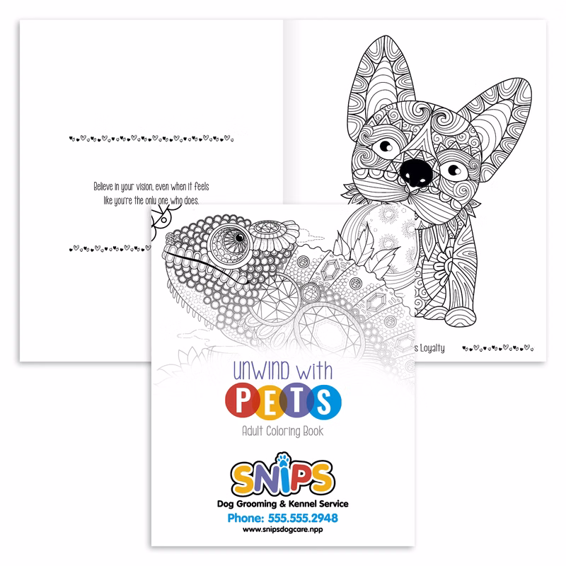 Good Value™ Unwind with Pets Adult Coloring Book