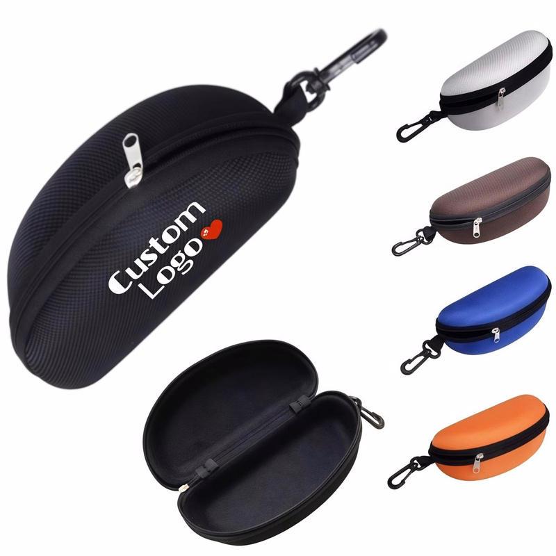 EVA Zippered Glasses Case W/ Hook