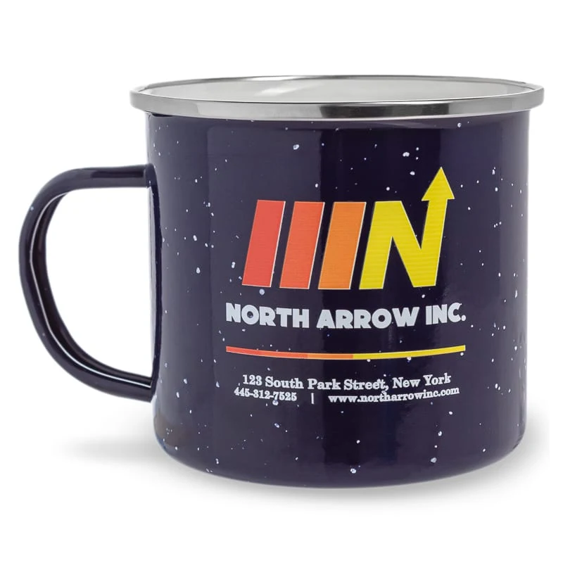 16 Oz Custom Campfire Metal Mug 1