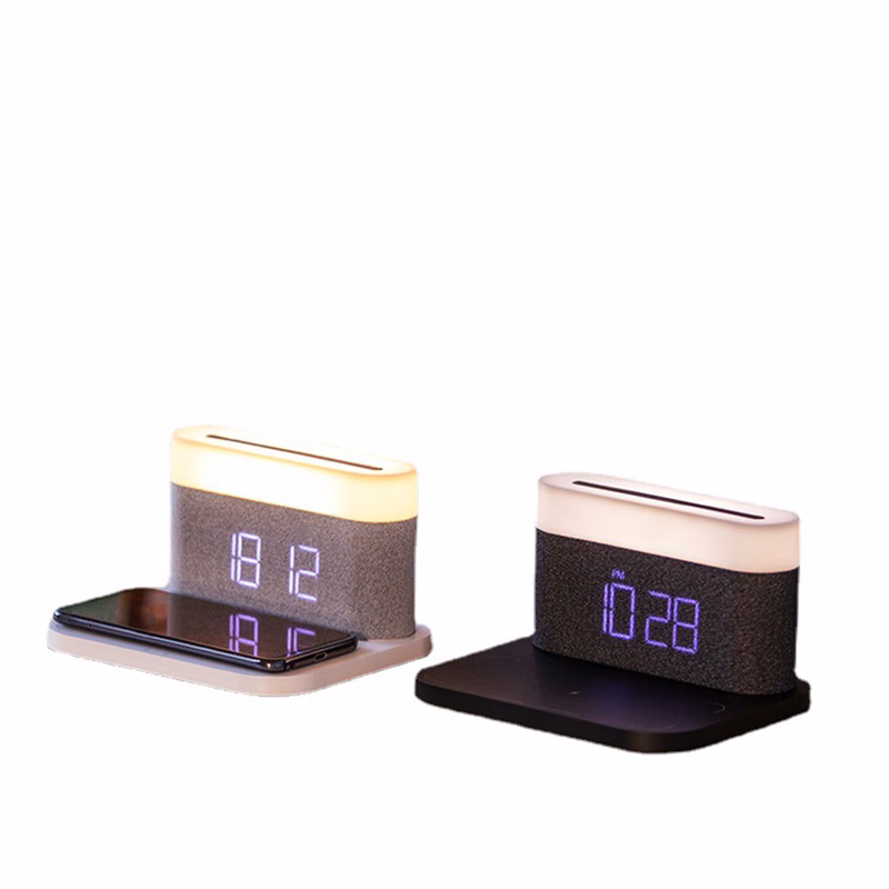 LED Digital Alarm Clock with Wireless Charging