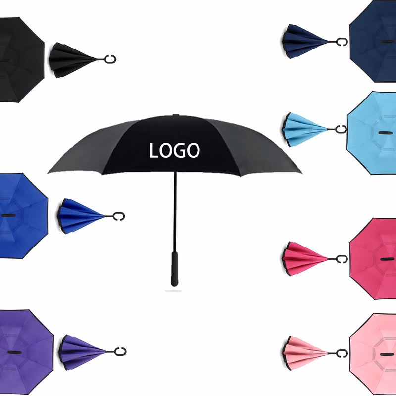 Car C-type Dual-person Reverse Umbrella Gift Ad